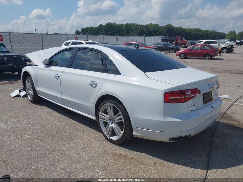 Vin: wau43afd4gn006953, lot: 46037277, audi a8 l 4.0t sport 20163