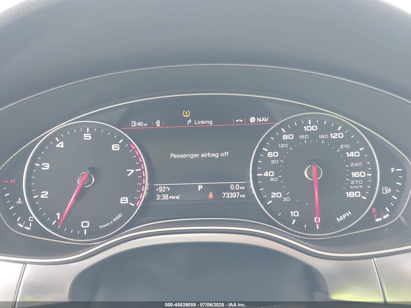2015 AUDI A6 auction photo 7