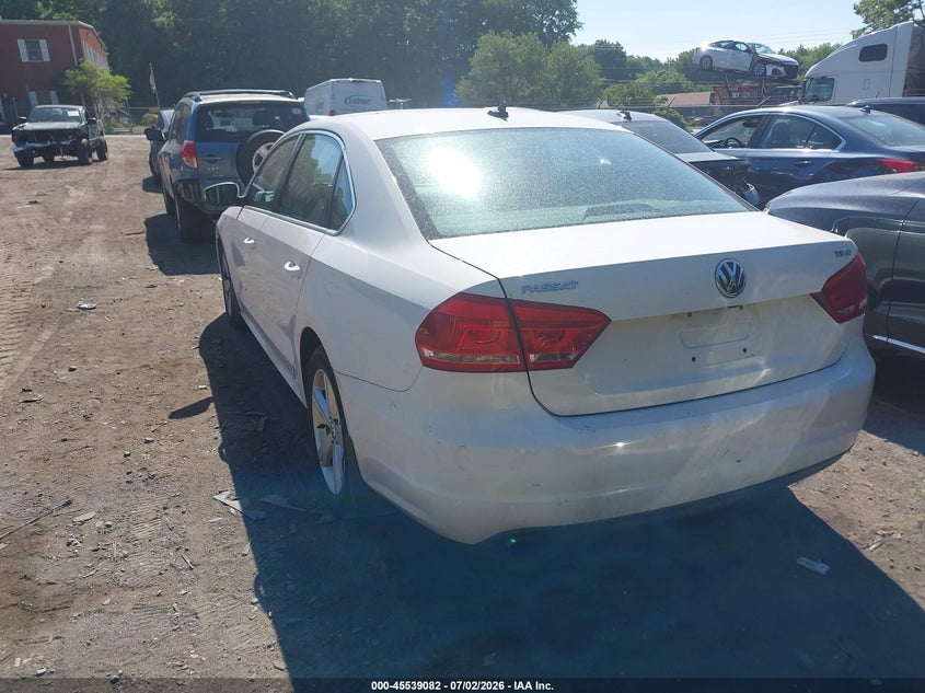 2015 VOLKSWAGEN PASSAT SEDAN 1.8L I-4 DI, DOHC, VVT, TURBO, 170HP