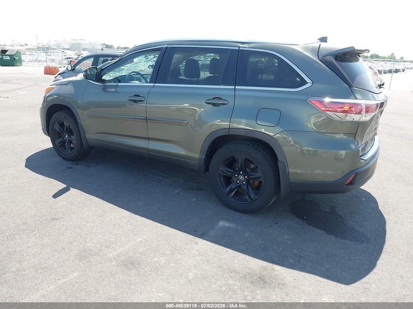 Vin: 5tddkrfh9gs334323, lot: 46037388, toyota highlander limited v6 20163