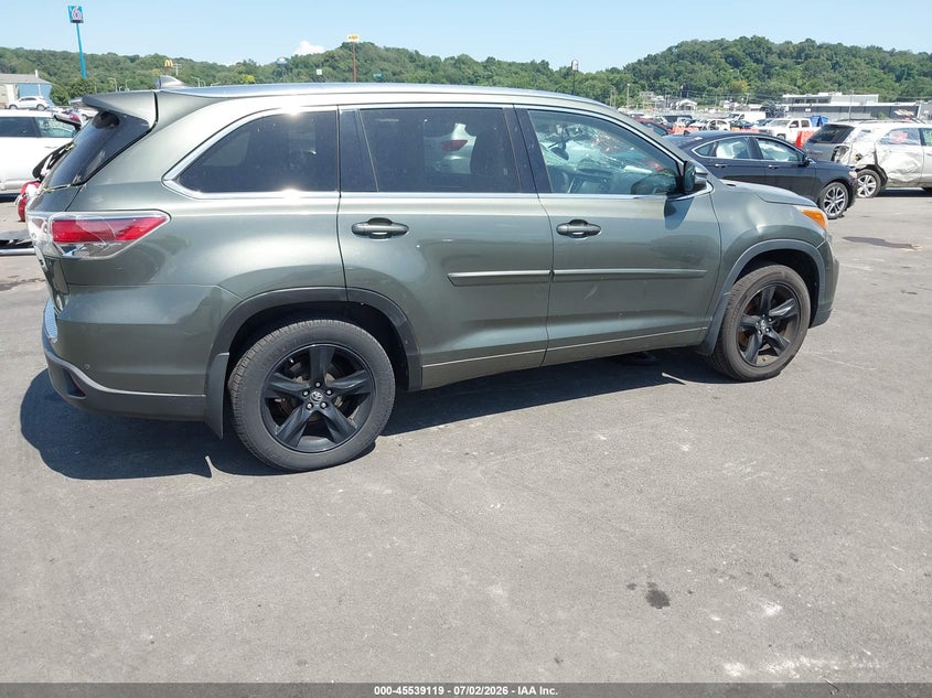 Vin: 5tddkrfh9gs334323, lot: 46037388, toyota highlander limited v6 20164