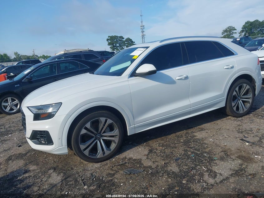 Vin: wa1cvaf14kd014557, lot: 46037423, audi q8 55 premium 20192