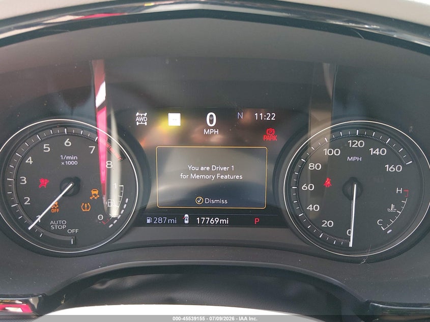 2025 Cadillac Xt5 Awd Premium Luxury VIN: 1GYKNDRS6SZ129018 Lot: 45539155
