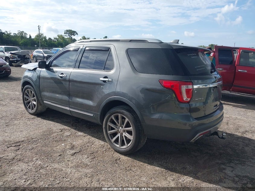 Vin: 1fm5k8f81ggc17632, lot: 46037444, ford explorer limited 20163