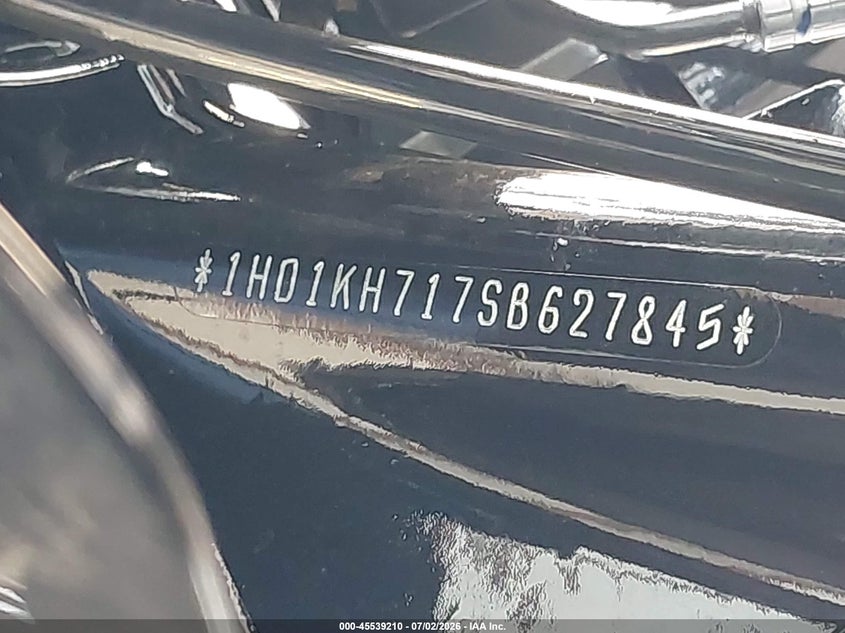 2025 Harley-Davidson Fltrx VIN: 1HD1KH717SB627845 Lot: 45539210