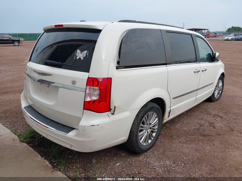 Vin: 2c4rc1cg0dr590175, lot: 46037486, chrysler town & country touring-l 20134
