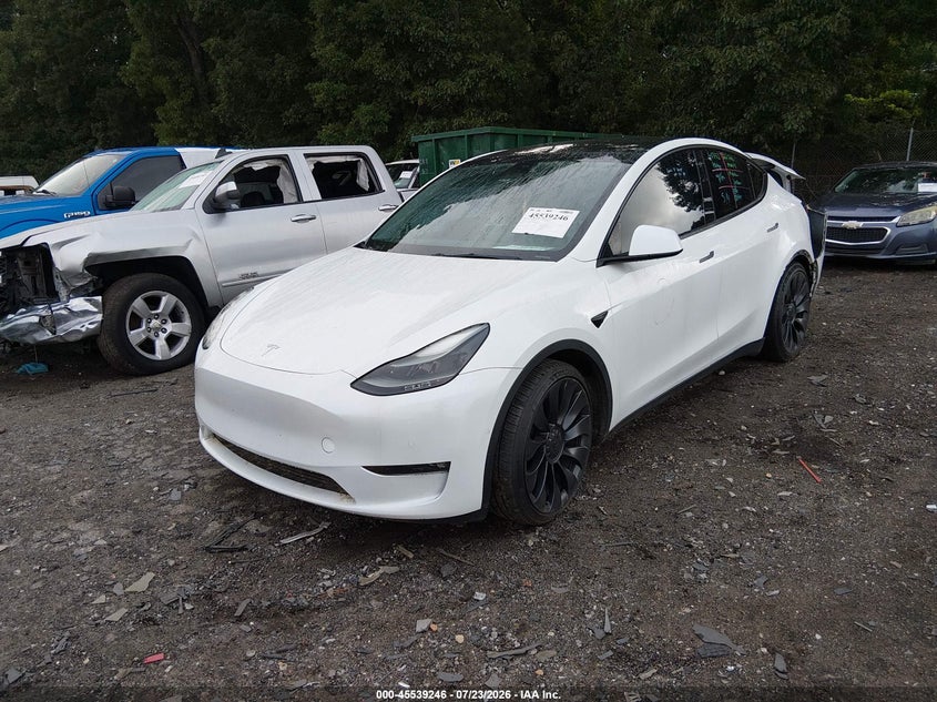 2022 TESLA MODEL Y auction photo 2