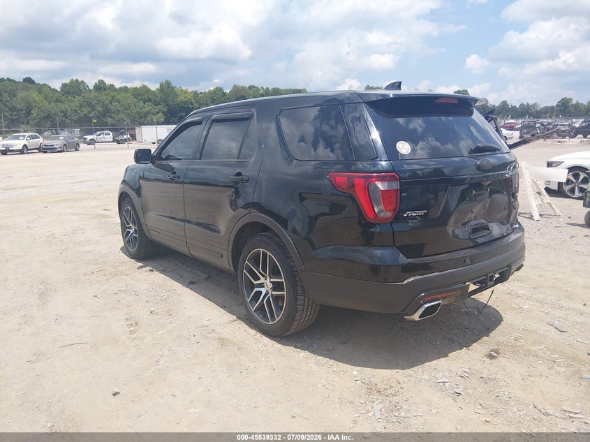 Vin: 1fm5k8gt6hgc03374, lot: 46037601, ford explorer sport 20173