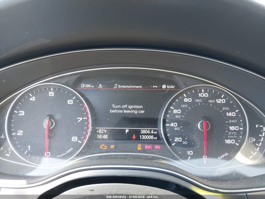 2013 Audi A6 3.0T Premium VIN: WAUJGAFC2DN125191 Lot: 45539352