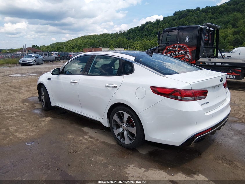 Vin: 5xxgw4l27gg015413, lot: 46037670, kia optima sx turbo 20163