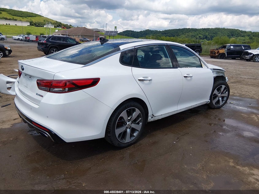 Vin: 5xxgw4l27gg015413, lot: 46037670, kia optima sx turbo 20164