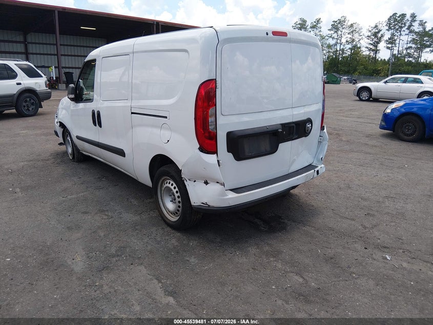 Vin: zfb636vp7n6w13329, lot: 46037750, ram promaster city cargo van 20223