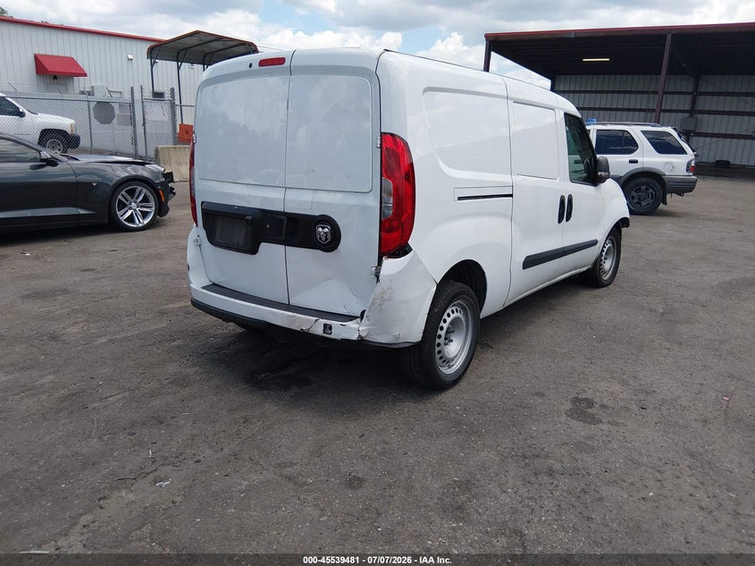 Vin: zfb636vp7n6w13329, lot: 46037750, ram promaster city cargo van 20224