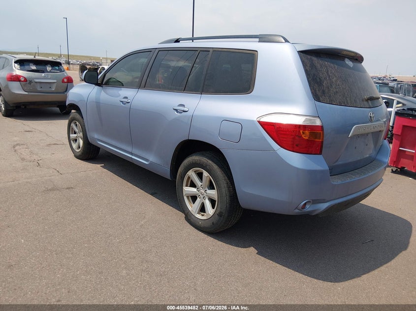 Vin: 5tdbk3eh9as011628, lot: 46037751, toyota highlander base v6 20103