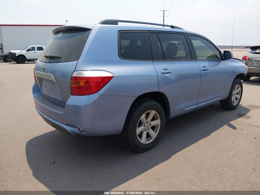 Vin: 5tdbk3eh9as011628, lot: 46037751, toyota highlander base v6 20104