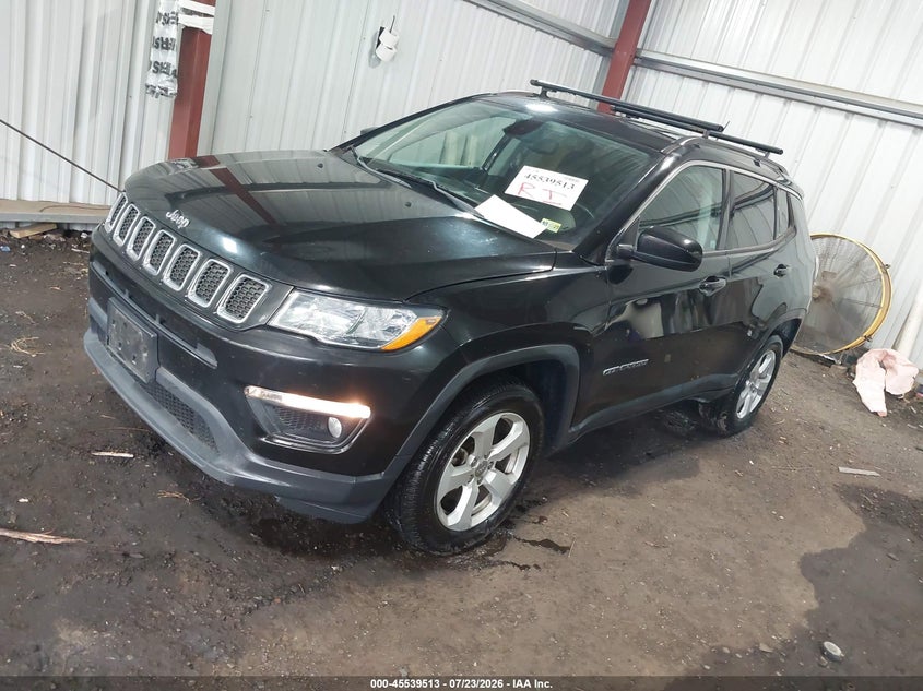 Vin: 3c4njdbb2kt748473, lot: 46037782, jeep compass latitude 4x4 20192