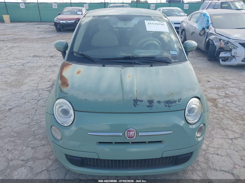 2012 Fiat 500 Pop VIN: 3C3CFFAR7CT194789 Lot: 45539596