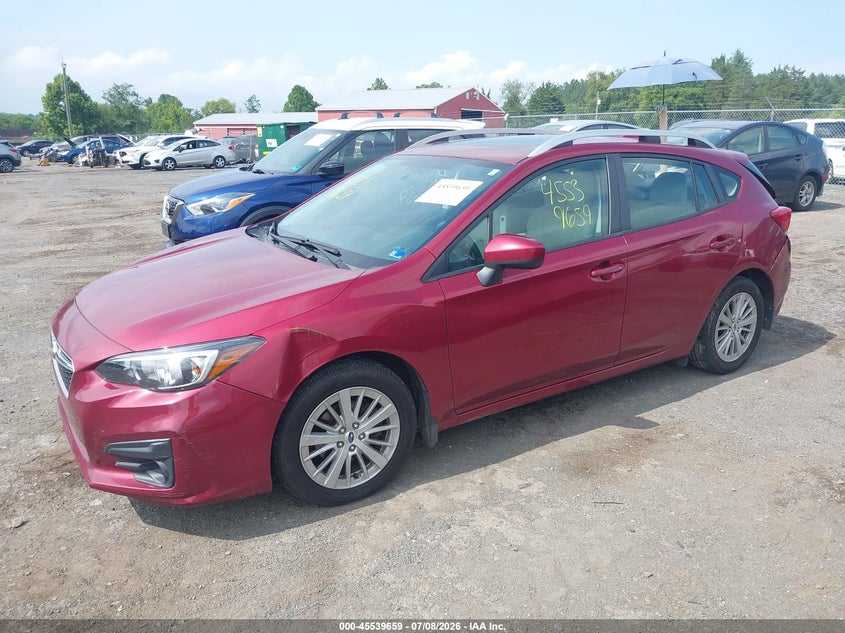 Vin: 4s3gtad63j3723321, lot: 46037928, subaru impreza 2.0i premium 20182