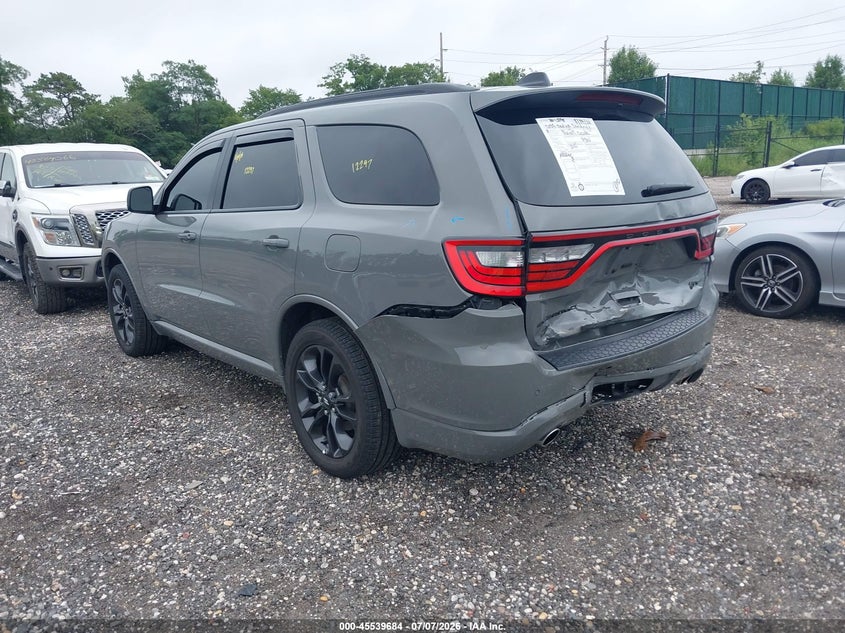 Vin: 1c4rdjdg8sc557507, lot: 46037953, dodge durango gt plus awd 20253