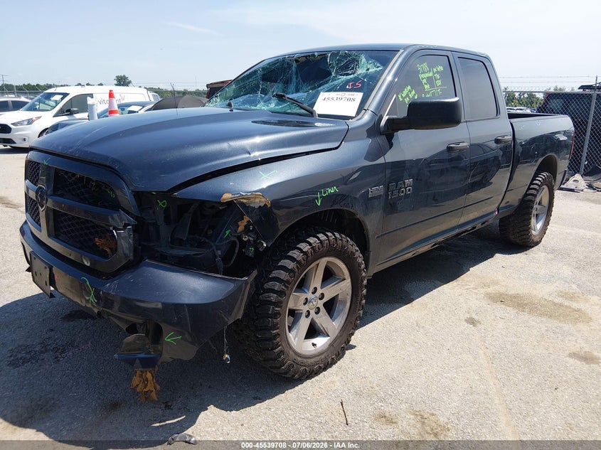 Vin: 1c6rr7ft2hs771719, lot: 46037977, ram 1500 express  4x4 6'4 box 20172