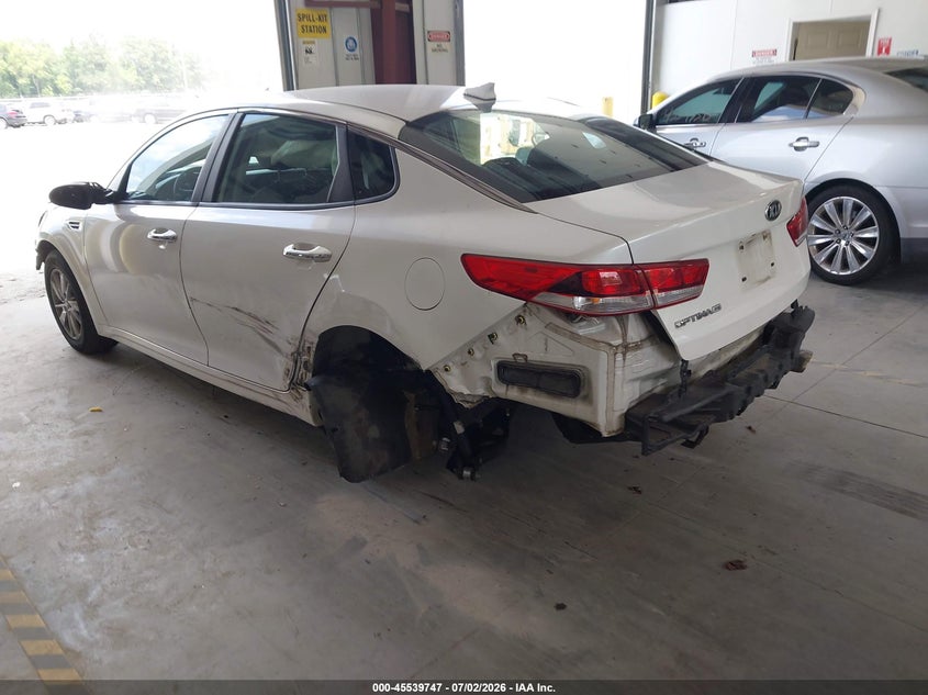 Vin: knagt4l3xg5074779, lot: 46038016, kia optima lx 20163