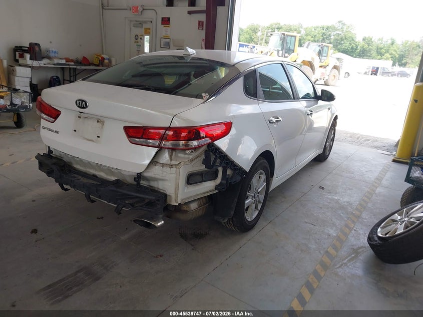 Vin: knagt4l3xg5074779, lot: 46038016, kia optima lx 20164