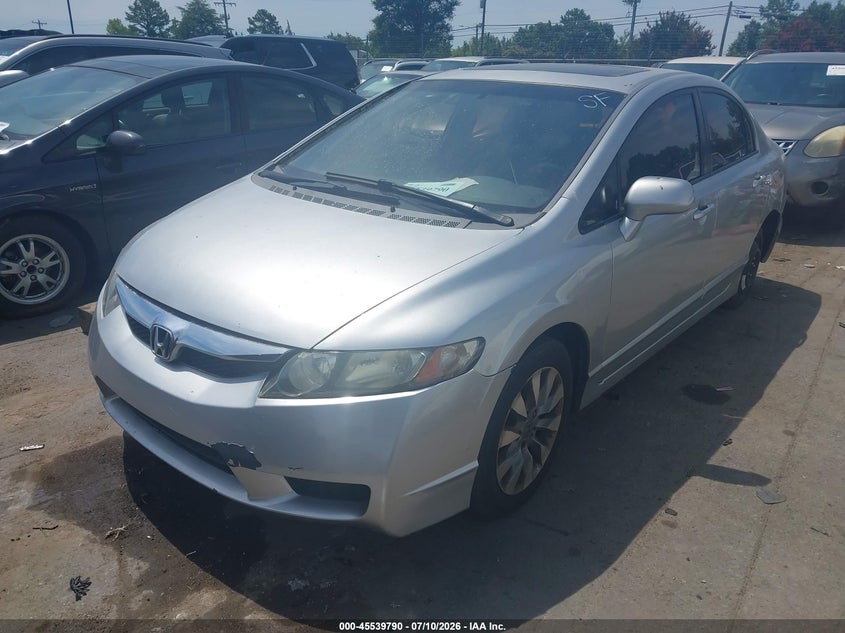 2009 Honda Civic, Обидва боки, IAAI, VIN 2HGFA16849H301990 — фото 2