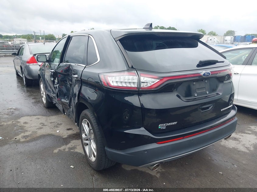 Vin: 2fmpk3k86jbb80092, lot: 46038106, ford edge titanium 20183