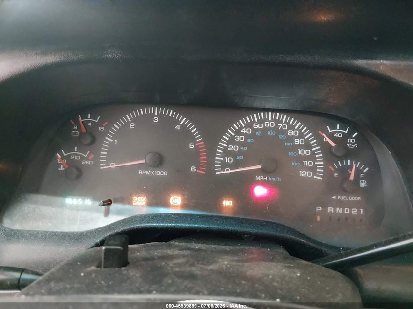 DODGE RAM 1500 1999 VIN 3B7HF13Z4XG109956