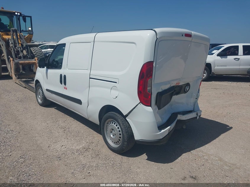 Vin: zfbhrfab0n6y53694, lot: 46038207, ram promaster city cargo van 20223