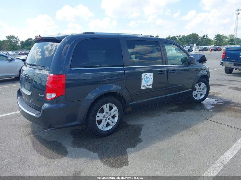 Vin: 2c4rdgdg3dr603323, lot: 46038215, dodge grand caravan crew 20134