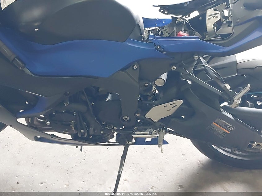 2025 Kawasaki Zx636 K VIN: JKBZXJJ14SA018553 Lot: 45540011