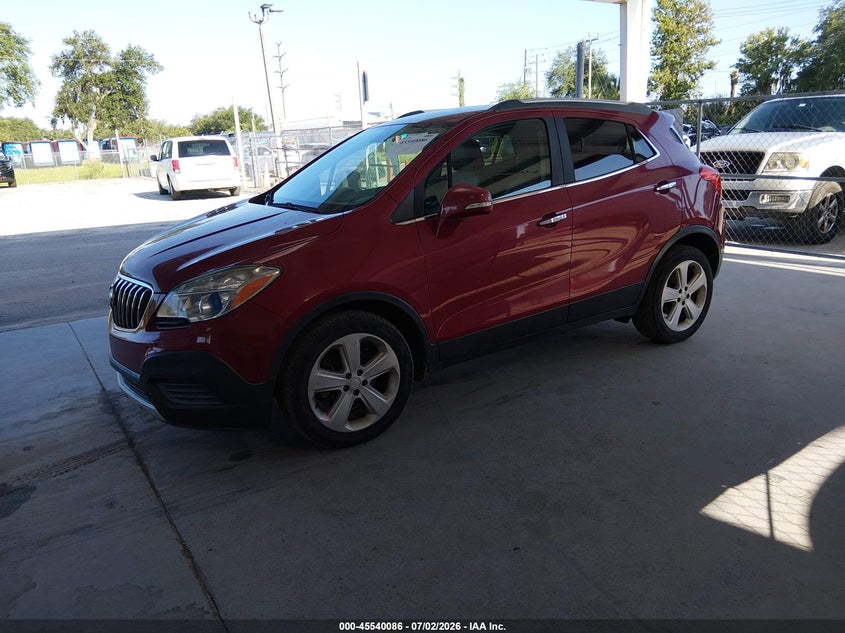 Vin: kl4cjasb8gb682035, lot: 46038355, buick encore 20162