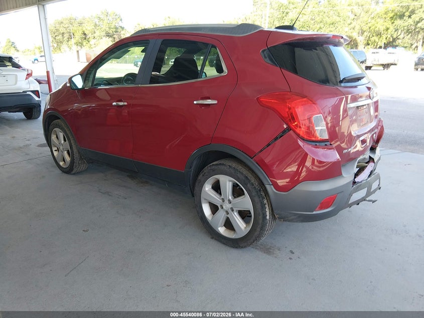 Vin: kl4cjasb8gb682035, lot: 46038355, buick encore 20163