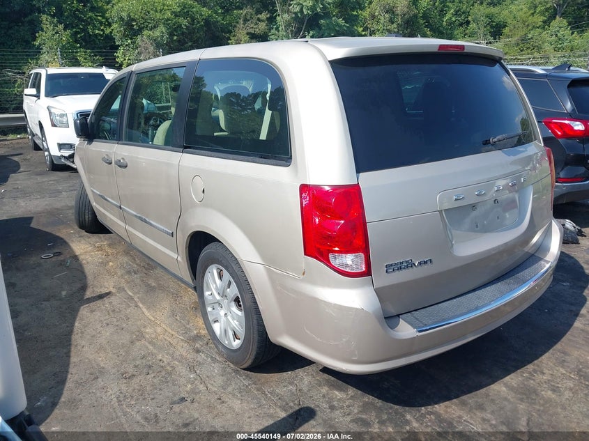 Vin: 2c4rdgbg7er376206, lot: 46038418, dodge grand caravan american value pkg 20143