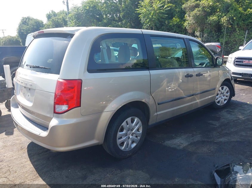 Vin: 2c4rdgbg7er376206, lot: 46038418, dodge grand caravan american value pkg 20144