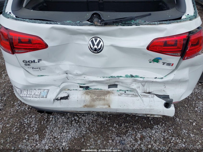 2016 Volkswagen Golf Tsi Se 4-Door VIN: 3VW217AUXGM020888 Lot: 45540155