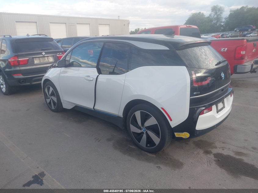 Vin: wby8p4c55k7d36624, lot: 46038464, bmw i3 120ah w/range extender 20193