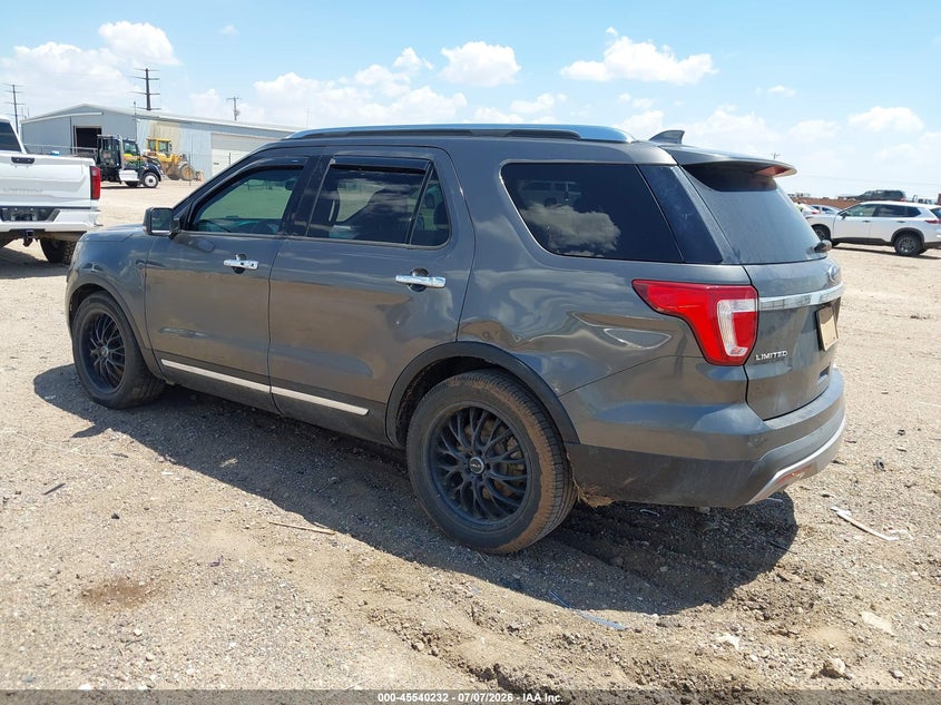 Vin: 1fm5k7f84hgb16550, lot: 46038501, ford explorer limited 20173