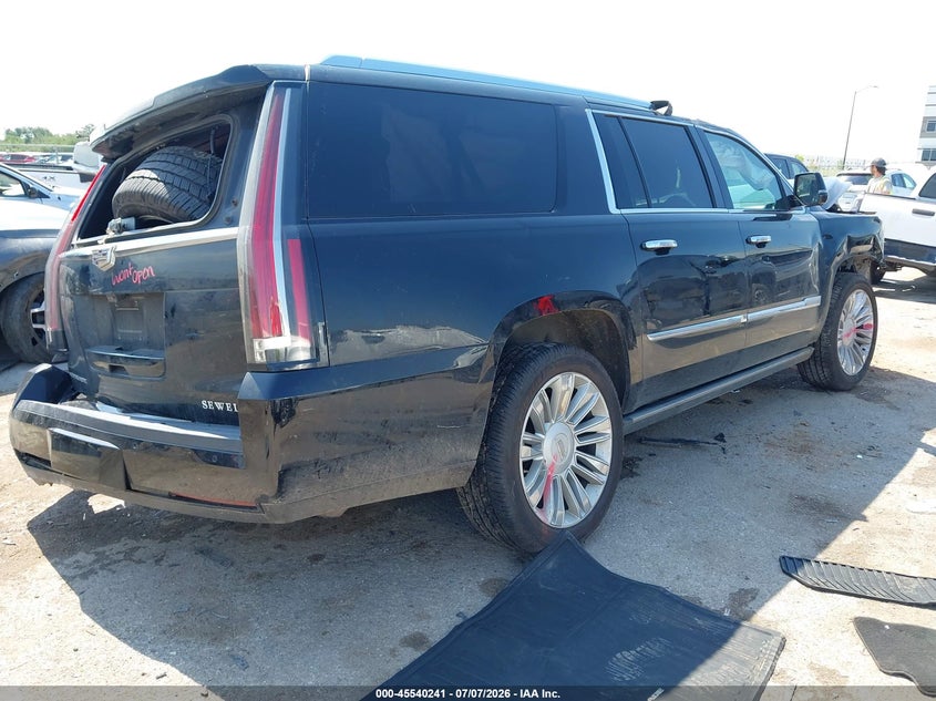 Vin: 1gys3kkj9hr326978, lot: 46038510, cadillac escalade esv platinum 20174