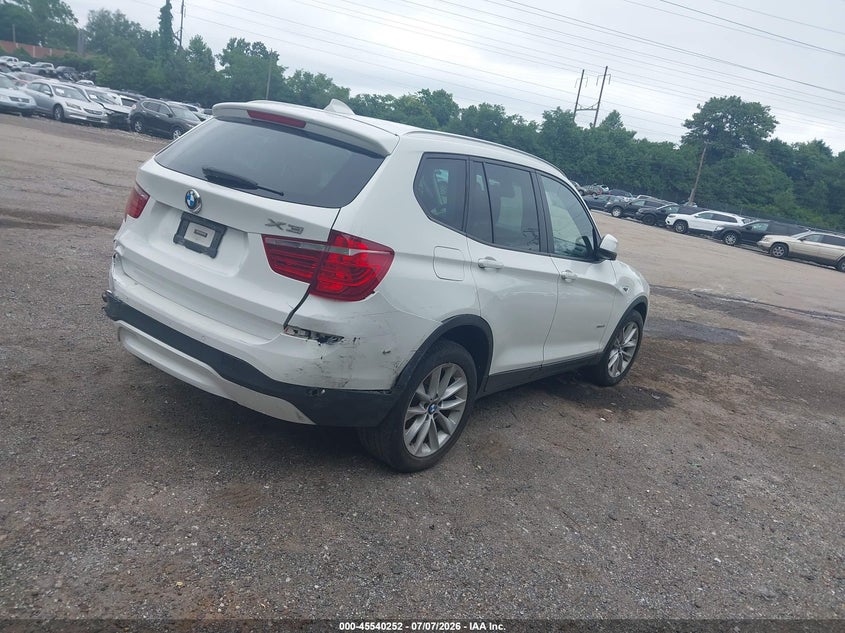Vin: 5uxwx9c31h0w69310, lot: 46038521, bmw x3 xdrive28i 20174