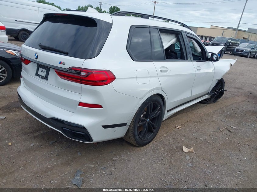 Vin: 5uxcx6c09n9j22185, lot: 46038552, bmw x7 m50i 20224