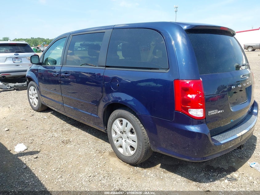 Vin: 2c4rdgbg8er353792, lot: 46038556, dodge grand caravan se 20143