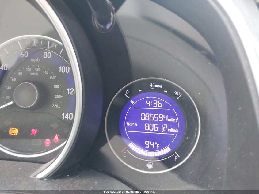 2016 Honda Fit Ex VIN: JHMGK5H73GX039818 Lot: 45540310