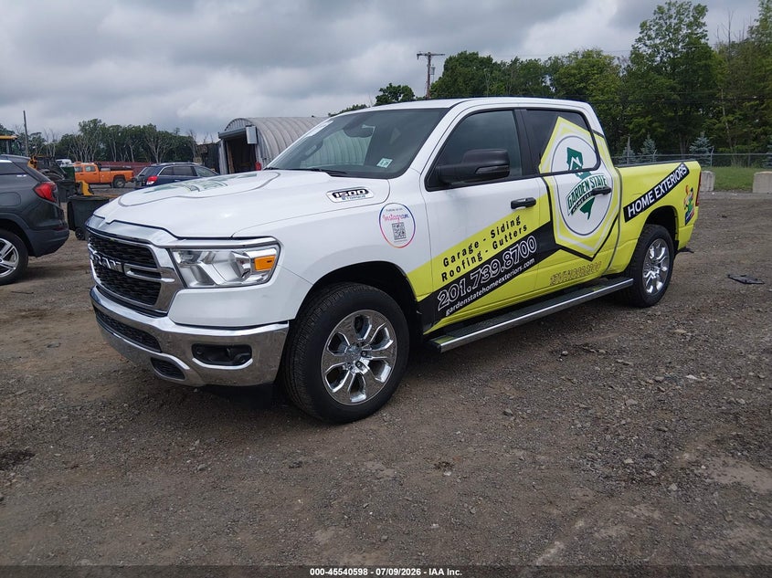 Vin: 1c6rrffg7rn204595, lot: 46038867, ram 1500 big horn  4x4 5'7 box 20242