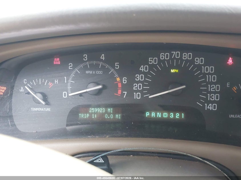 1999 Buick Park Avenue VIN: 1G4CW52K2X4639549 Lot: 45540600