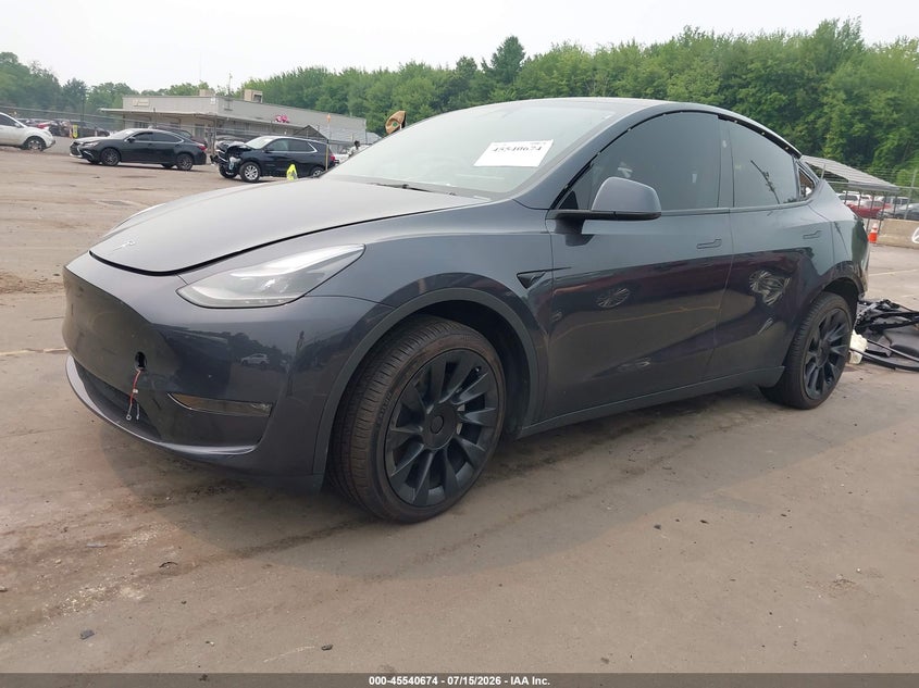 2024 Tesla Model Y, Rear, IAAI, VIN 7SAYGDEE4RA225918 — photo 2
