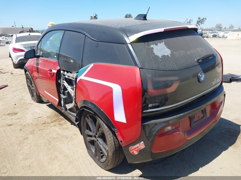 Vin: wby7z8c54jvb87274, lot: 46038947, bmw i3s 94ah w/range extender 20183