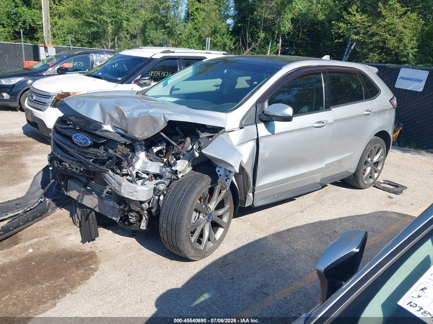 Vin: 2fmpk4ap2gbc56558, lot: 46038959, ford edge sport 20162