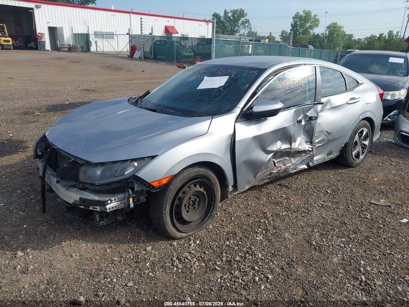 2019 Honda Civic, Left Side, IAAI, VIN 19XFC2F61KE046679 — photo 2